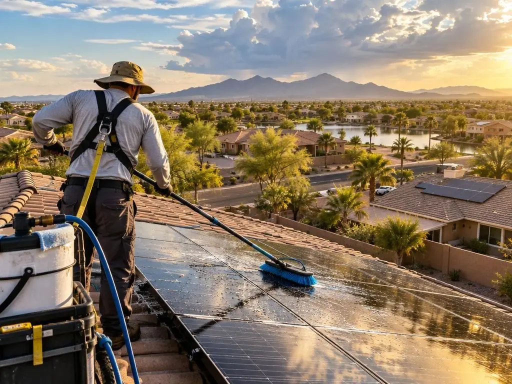Solar Panel Cleaning in Gilbert, AZ