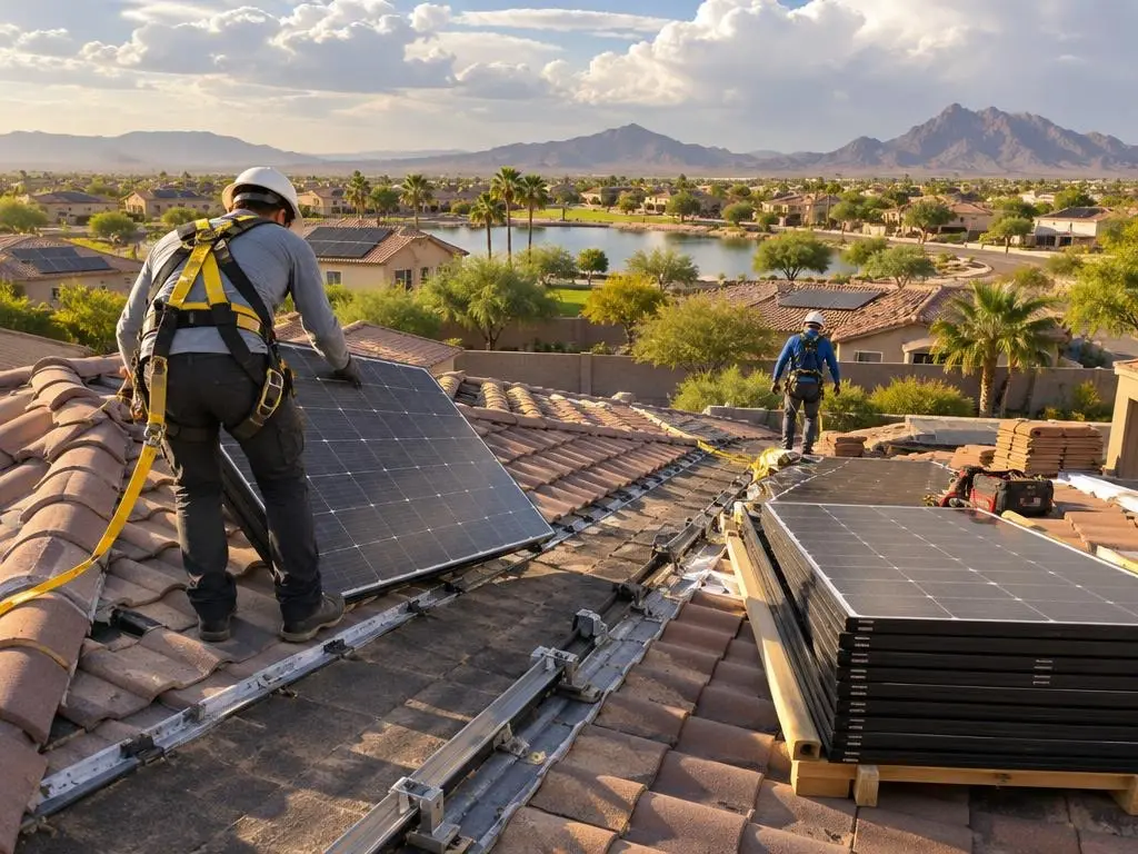 Solar Panel Removal & Reinstall in Gilbert, AZ